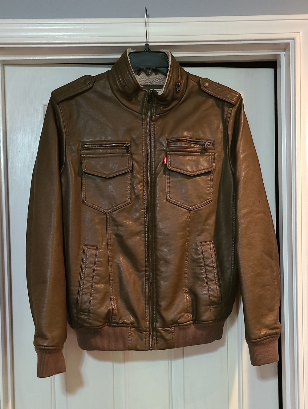 Levi's Faux Leather Bomber Jacket